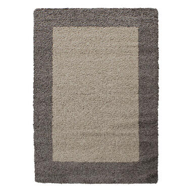 Basic Shaggy Kader vloerkleed Taupe Hoogpolig - 160x230 CM product