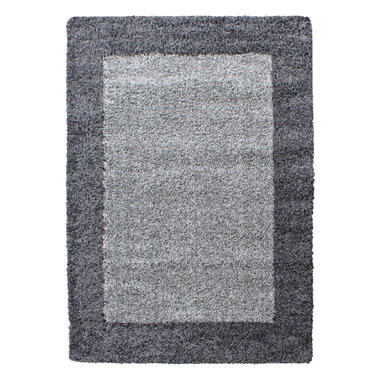 Basic Shaggy Kader vloerkleed Grijs Hoogpolig - 300x400 CM product
