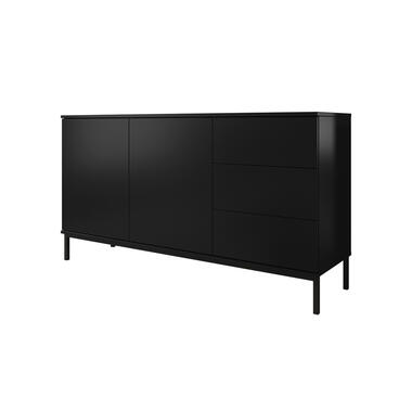 Meubella Dressoir Queen - Mat Zwart - 150 cm product