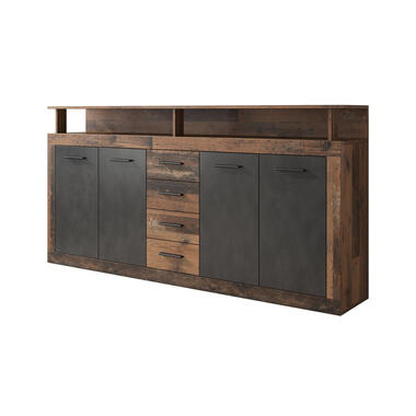 Buffet Lavina - Vieux bois - Anthracite - 190 cm product