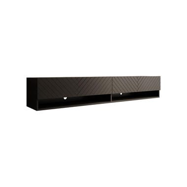 Meubella TV-Meubel Asino - Zwart Visgraat - 180 cm product