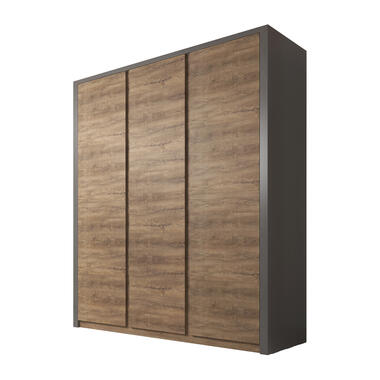 Armoire Monaco - Chêne - Gris - 166 cm product