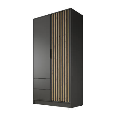 Armoire Nairobi - Anthracite - Chêne - 105 cm product