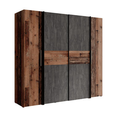 Armoire Kassel - Vieux bois - Gris - 200 cm product