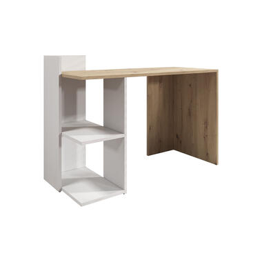 Meubella Bureau Pierre - Eiken - Wit - 120 cm product