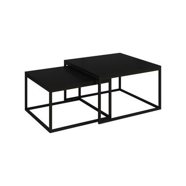 Table basse Styler - Noir Mat - 70 cm - lot de 2 product