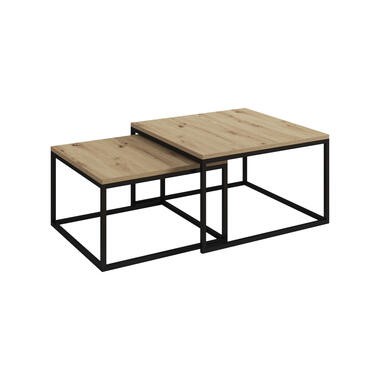 Table basse Styler - Chêne clair - 70 cm - lot de 2 product