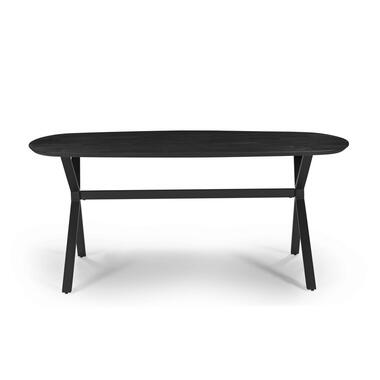 Eettafel 220cm - Deens Ovaal - Zwart Mangohout - Famke product