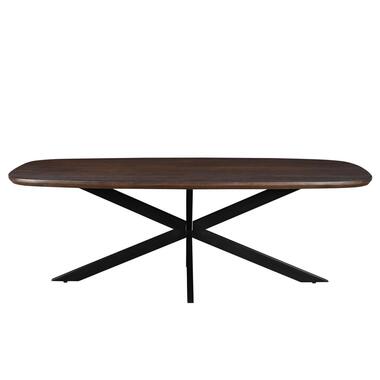 Livingfurn - Eetkamertafel Jesper Danish Oval Brown 230 cm - Mangohout product