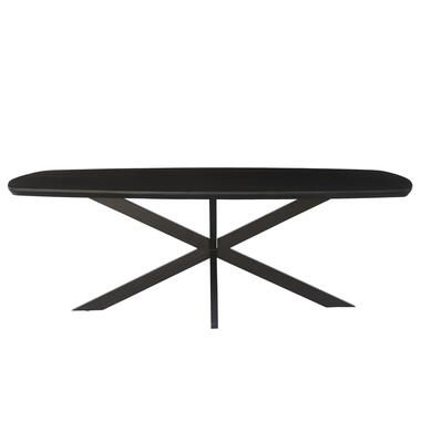 Livingfurn - Table à manger Jesper Oval Black 210cm - Bois de manguier product
