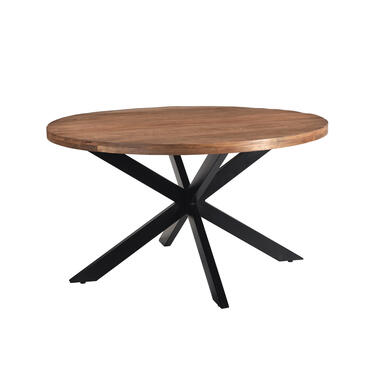 Livingfurn - Table de salle à manger Rocky Round 130cm - Bois de manguier product