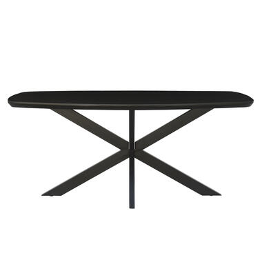 Livingfurn - Table de salle à manger Jesper Oval Black 180cm - Bois de manguier product