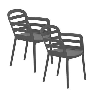 Garden Impressions mira chaise de jardin gris foncé - 2 pièces product