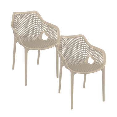 Garden Impressions Air xl chaise de jardin - Taupe - 2 pièces product