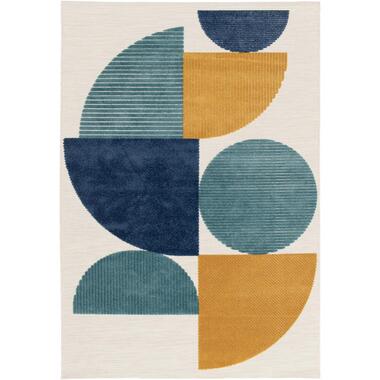 Impressions de jardin Tapis extérieur Art déco 200x290 cm - bleu / jaune product