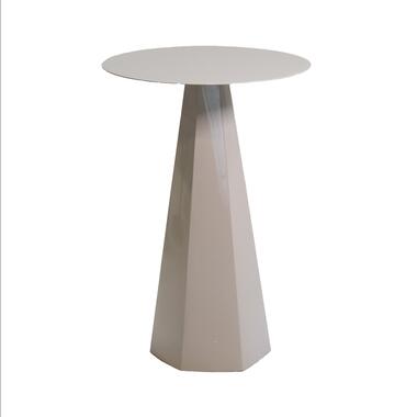 Bijzettafel Rond - Metaal Beige - 40x40x60cm - Sika product