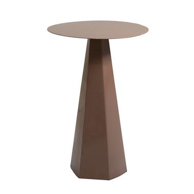 Table d'appoint ronde - taupe - fer - 40cm - table d'appoint Niké - Giga Meubel product