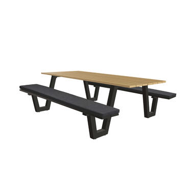 Sens-Line - Table de pique-nique Lorenzo 180cm - Marron - Aluminium product