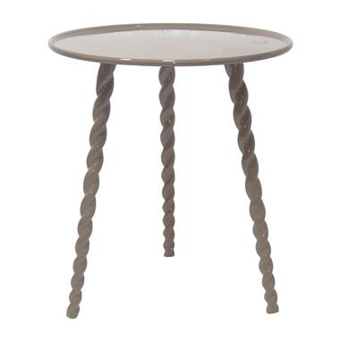 Bijzettafel Rond - Taupe Aluminium - 45,5x45,5x50cm - Santi product