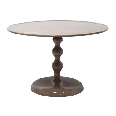 Salontafel Rond - Taupe Glans - 59x59x38,5cm - Carien product