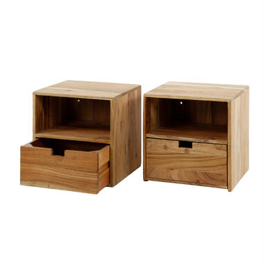 Adam floating bedside table acacia product