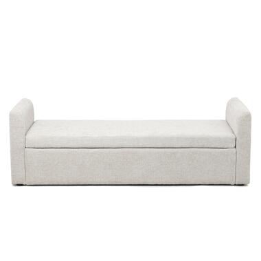 Opbergbank Stof Beige - 2 Zitplekken - 151x45x50cm - Calvin product