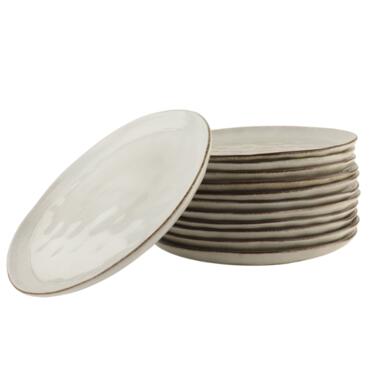 OTIX Diner Bordenset 12 Persoons Beige 26,5cm Keramiek LILY product