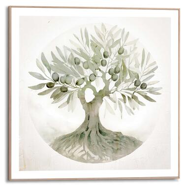 Schilderij - Tree of Life - 50x50 cm Hout product