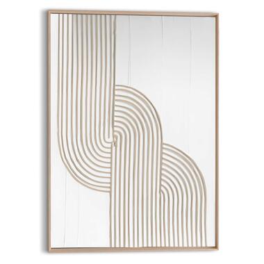 Schilderij 3D Art Strong - 70x50cm - Beige product