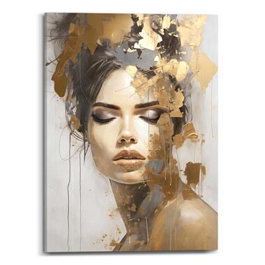 Schilderij - Chique Gold - 70x50 cm Canvas product