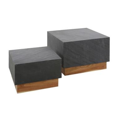 Hoyz Collection - Table basse Blox Slate - Ardoise - Lot de 2 product