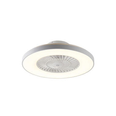 Qazqa ventilateur de plafond blanc avec effet étoile dimmable - climo product