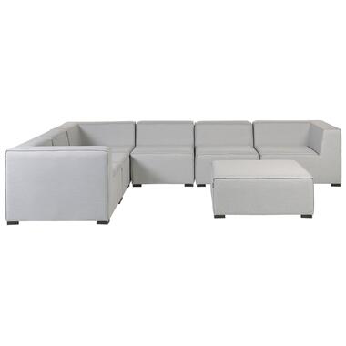 AREZZO - Loungeset voor 7 Rechtszijdig - Lichtgrijs - Polyester product