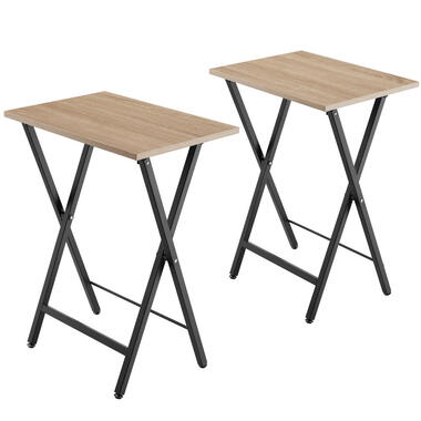 tectake Ensemble de 2 tables d’appoint pliables Phoenix product