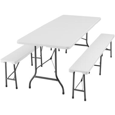 tectake - Ensemble de table de camping - table de pique-nique - blanc - 404527 product