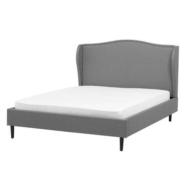 COLMAR - Bed - Grijs - 140 x 200 cm - Polyester product