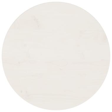 vidaXL Dessus de table Blanc Ø50x2,5 cm Bois de pin massif product