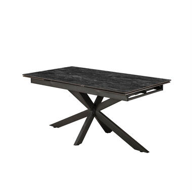 Fraaai - Ruud uitschuiftafel 160/240 cm - keramiek zwart product