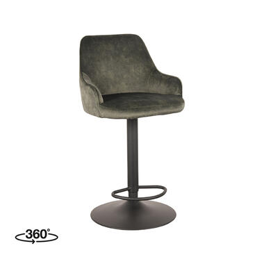 LABEL51 Tabouret de bar Fender - Hunter - Velours - 42 x 40cm product