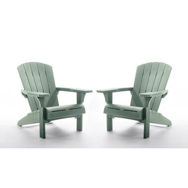Chaise de jardin Keter Troy Adirondack – Lot de 2 - 85x80x96,5cm - Vert product