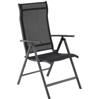 ACAZA Chaise pliante en aluminium robuste - Noir product
