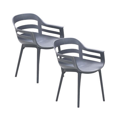 Garden Impressions Chaise de jardin Sunny gris foncé - 2 pièces product