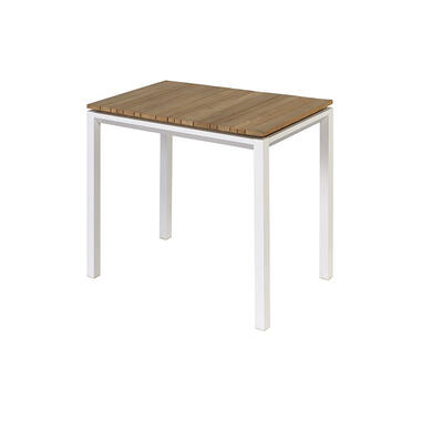 Table de jardin - Aluminium - Naturel/Blanc - 74x90x90 - Exotan - Milan product