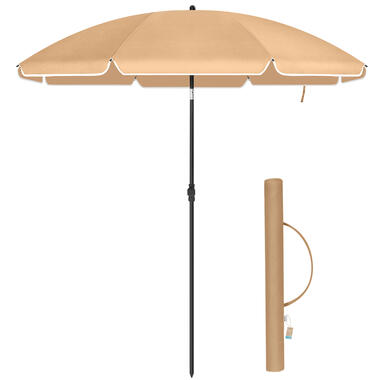 Parasol 180 cm de diamètre, inclinable, avec sac de transport - taupe product