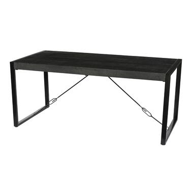 Eettafel Rechthoek 220cm - Zwart Mangohout - 6-8 personen - Norris product