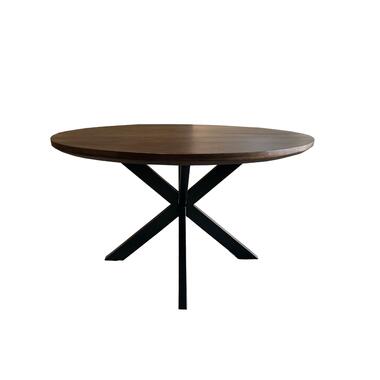 Eettafel Rond 130cm - Naturel Mangohout - Matrix-poot - Jesper product