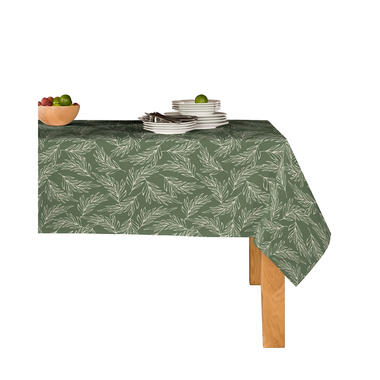 Mistral Home Nappe de table-140x240 cm-Nappe PEVA-Lavable-Feuilles-Vert product