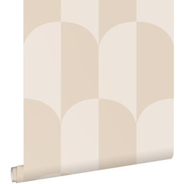 ESTAhome behangpapier - art deco bogen - beige en zandkleurig - 50 x 900 cm product