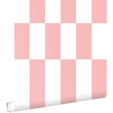 ESTAhome behang - streep - roze en wit - 50 x 900 cm - 130918 product