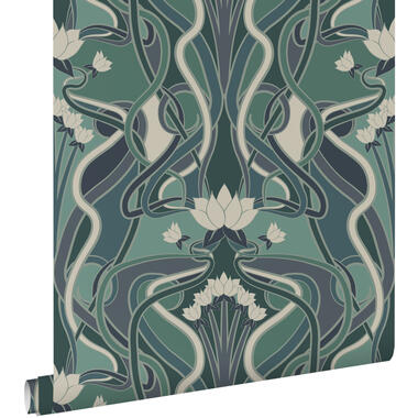 ESTAhome behangpapier - vintage bloemen in art nouveau stijl product